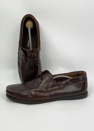 Топсайдеры timberland men's a1991 a1336 туфли кожаные коричневые мужские размер 462 фото