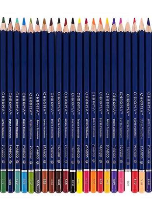 Олівці кольорові marco chroma 24 кольори (8010-24cb)2 фото