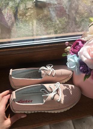 Шкіряні мокасини gunter 35 розмір