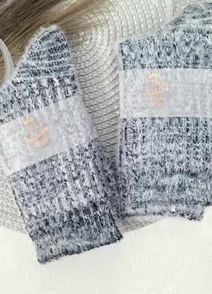 Женские теплые носки из шерсти альпаки