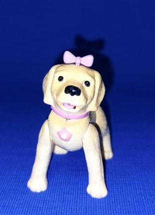 Mattel собака барби barbie bobble head dog с розовым бантом2 фото