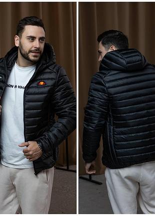 Акція❗ куртка ellesse демісезонна люкс якість чоловіча чорна найнижча ціна