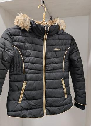Брендовая курточка демисезонная, теплая, для девочки 9 -12 лет
