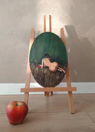 Картина, картина маслом, ева, спокуса