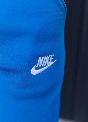 Тёплые синие спортивные брюки брюки на флисе nike синие мужские спортивные штаны на флисе nike3 фото