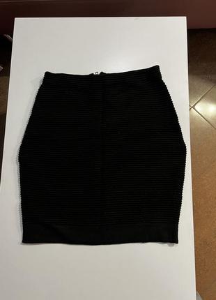 Юбка-карандаш, юбка, меди, узкая, черная, юбка, мыды1 фото