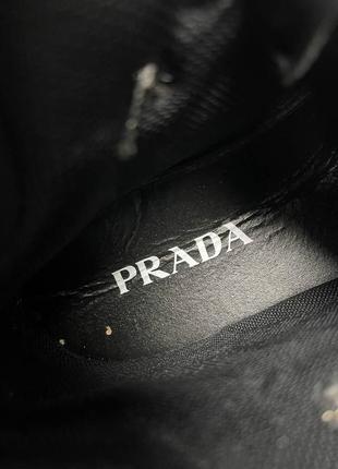 Кросівки prada re-nylon brushed sneakers high ‘black’ not lux8 фото