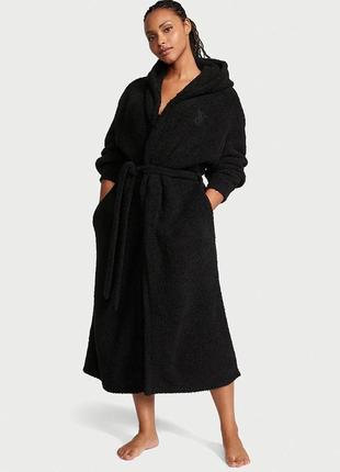 Новинка!ідея подарунка victoria's secret ультра-плюшевий халат з капюшоном xs/s xl/xxl оригінал