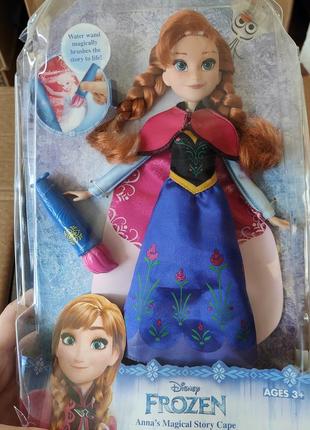 Disney холодное сердце aнна в волшебном плаще frozen anna's magical story cape doll