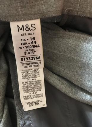 Зимние широкие брюки m&amp;s 52++8 фото