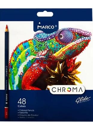 Карандаши цветные marco chroma 48 цветов (8010-48cb)