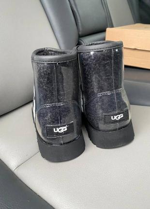 Ugg уггі силіконові прозорі чорні7 фото