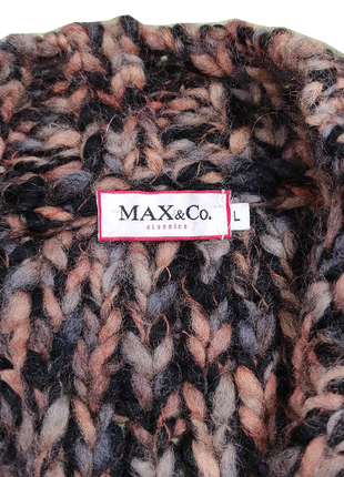 Max &amp; co studio (max mara) кофта свитер крупной вязки тренд full zip на замке8 фото