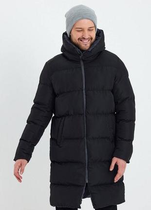 Зимняя двухсторонняя куртка с капюшоном зимова тепла подовжена двох стороння куртка3 фото