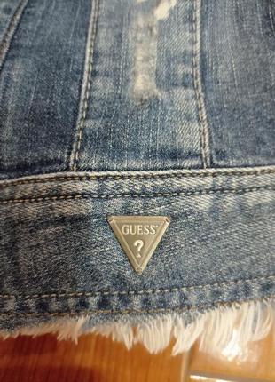 Джинсовый жилет guess xs-s5 фото