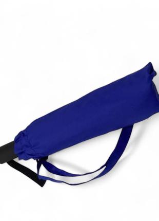 Надежный однотонный светло-синий зонт на 16 спиц
