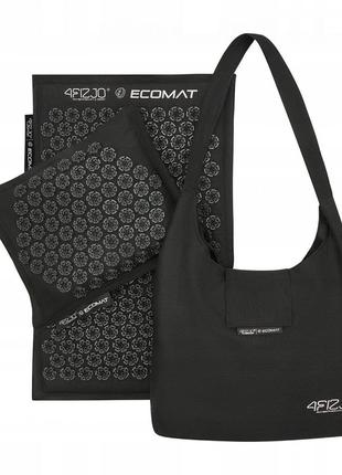 Коврик акупунктурный с подушкой 4fizjo eco mat аппликатор кузнецова 4fj0208 black/black5 фото