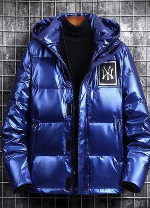 Стильний трендовий чоловічий підлітковий пуховик зимова куртка, непромокаємий3 фото