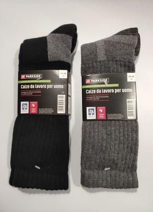 Чоловічі шкарпетки parkside® (43/46, чорні, сірі)1 фото