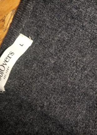 Кашемировый шерсть мерино мериноса кофта реглан саэтер свитер woolovers5 фото