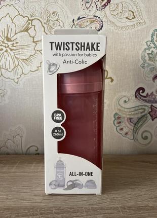 Пляшечка для годування twistshake anti-colic pink