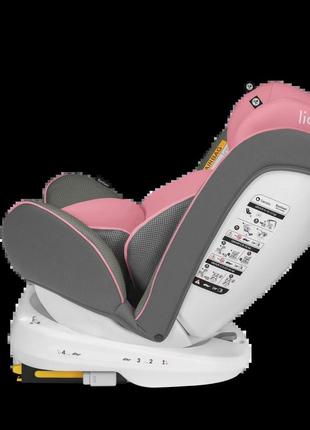 Детское автокресло lionelo bastiaan pink baby  (white base)5 фото