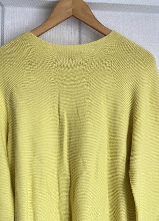 Желтый вязаный женский свитер кофта2 фото