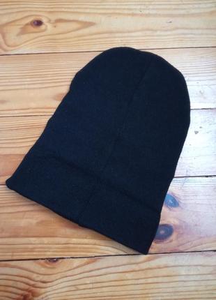 Утепленная шапка на флисе бени/ черная мужская шапка унисекс thinsulate3 фото