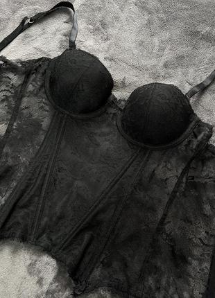 Шикарный кружевый косет топ корсет кружевесный корсет белье сексуальное белье2 фото