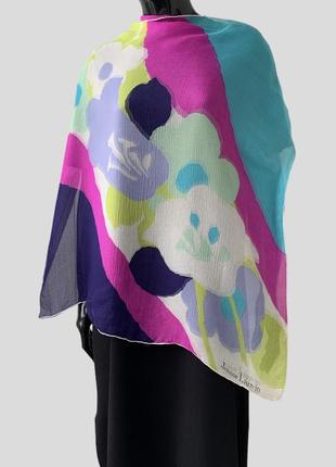 Шифоновый шелковый платок jeanne lanvin paris 100 % шелк2 фото