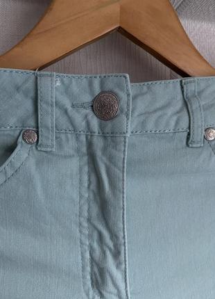 Свет бирюзовые женские джинсы8 фото