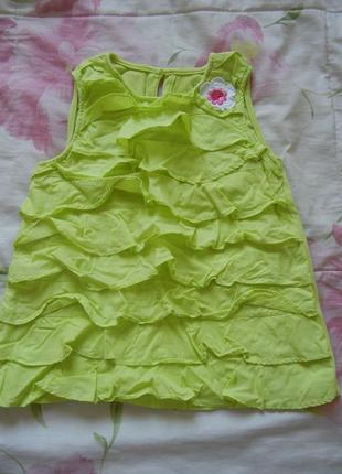 Красивая, яркая майка gymboree