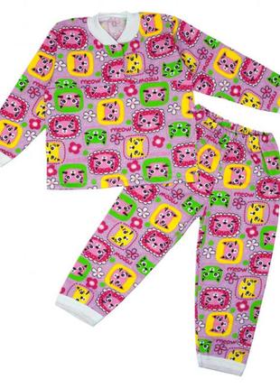 Пижама детская для девочки, для мальчика зимняя теплая3 фото