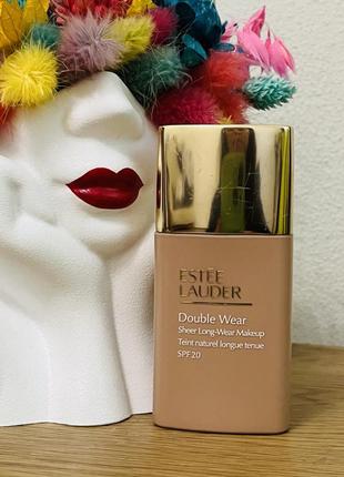 Оригінал estee lauder double wear sheer колір 3с2 pebble стійкий тональний флюід сзф20