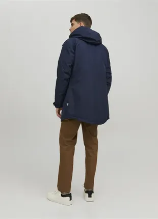 Парка jack&amp;jones wing parka navy3 фото