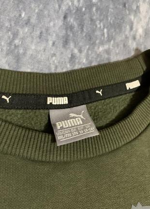 Світшот кофта чоловіча puma big logo хакі4 фото