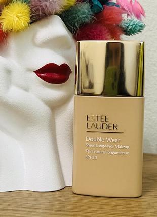 Оригінал estee lauder double wear sheer колір 1w1 bone стійкий тональний флюід сзф20