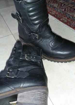 Крутые кожаные ботинки современного итальянского бренда ash,39,5 размер(25,5 см)2 фото