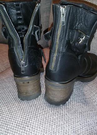 Крутые кожаные ботинки современного итальянского бренда ash,39,5 размер(25,5 см)5 фото
