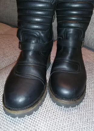 Крутые кожаные ботинки современного итальянского бренда ash,39,5 размер(25,5 см)3 фото