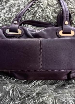 Кожаная сумка, шоколадного цвета4 фото