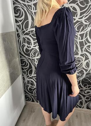 Сукня темно-синього кольору9 фото