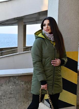 Жіноча зимова тепла балонова куртка,женская зимняя тёплая балоновая куртка,пальто стьобане