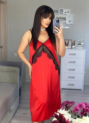 Ночная шелковая рубашка2 фото