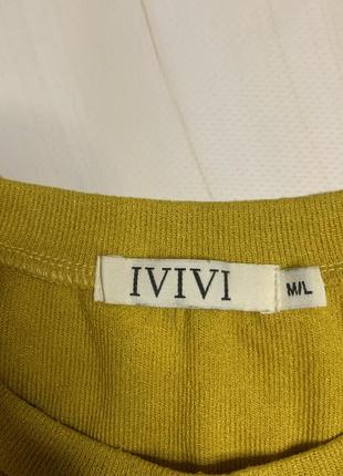 Кофточка цвета горчица ivivi 2