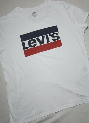 Футболка мужская levi ́s (белый, l ). белая футболка levi ́s. оригинал2 фото