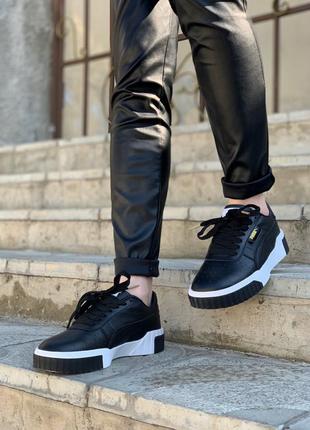 Кросівки кеди puma black/white кроссовки5 фото