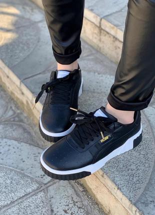 Кросівки кеди puma black/white кроссовки6 фото