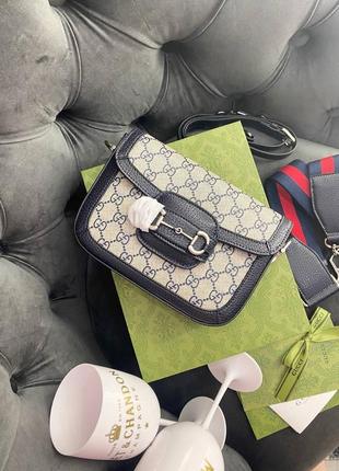 Сумка в стиле gucci horsebit люкс