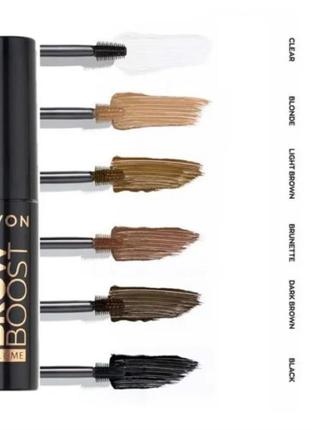 Гель для бровей avon тёмно-коричневый эйвон brunette